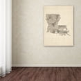thumbnail image 3 of Trademark Fine Art "Old Sheet Music Map of Louisiana" Canvas Art by Michael Tompsett, 3 of 3