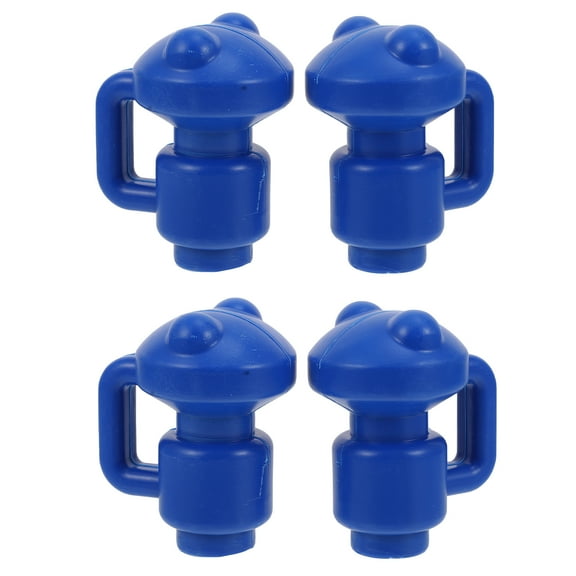 WEUVEB 4Pcs Trampoline Pole Covers Plastic Rod Hats Blue for Easy Installation and Durability