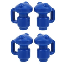 WEUVEB 4Pcs Trampoline Pole Covers Plastic Rod Hats Blue for Easy Installation and Durability