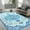 Blue - B, variant on Jamfeel Soft Vintage Rugs Distressed Printed Area Rug Carpet for Living Room Bedroom Home Decor,4'x6',Blue