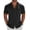 Black, variant on Mens Short Sleeve Button Down Shirts Summer Family Beach Outfits Dark Grey Dark Grey S