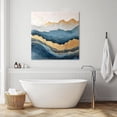 thumbnail image 5 of Wall Art Prints, Teal Golden Framed Canvas Prints for Bedroom Living Room Bathroom Office, Modern Oil Painting Art Gallery Wrap Wall Art Poster for Gifts Home Decor 20"x20", 5 of 9