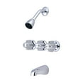 thumbnail image 1 of Central Brass 0968-Z Three Handle Tub & Shower Set - Polished Chrome, 1 of 1