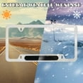 thumbnail image 2 of 2 Pack License Plate Frames Compatible with Nissan, Car License Plate Frames, Weather-Proof, Rust-Proof, Rattle-Proof, with Fasteners and Screws, 2 of 7