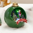 thumbnail image 4 of Abbracc Christmas Scene LED Houses Battery Operate Light Ornaments Lighthouse Statue for green, 4 of 9