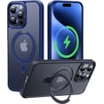 thumbnail image 2 of CASEKOO - Funda con anillo magnético oficial para iPhone 15 Pro Max [protección militar contra caídas] [compatible con MagSafe] mate translúcida delgada para iPhone 15 ProMax de 6,7 pulgadas 2023, col, 2 of 4