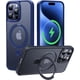 thumbnail image 2 of CASEKOO - Funda con anillo magnético oficial para iPhone 15 Pro Max [protección militar contra caídas] [compatible con MagSafe] mate translúcida delgada para iPhone 15 ProMax de 6,7 pulgadas 2023, col, 2 of 3
