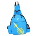 thumbnail image 4 of Bolsa de raqueta de profesional Múltiples bolsillos Regalo ligero Mochila de raqueta de resistente al agua duradera para jugadores princip Azul Baoblaze soporte para raquetas de tenis, 4 of 6