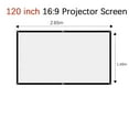 thumbnail image 2 of Projectors Screen Fabric Projector Cloth Anti-light Home Outdoor Office ,Easy to Setup, 2 of 6