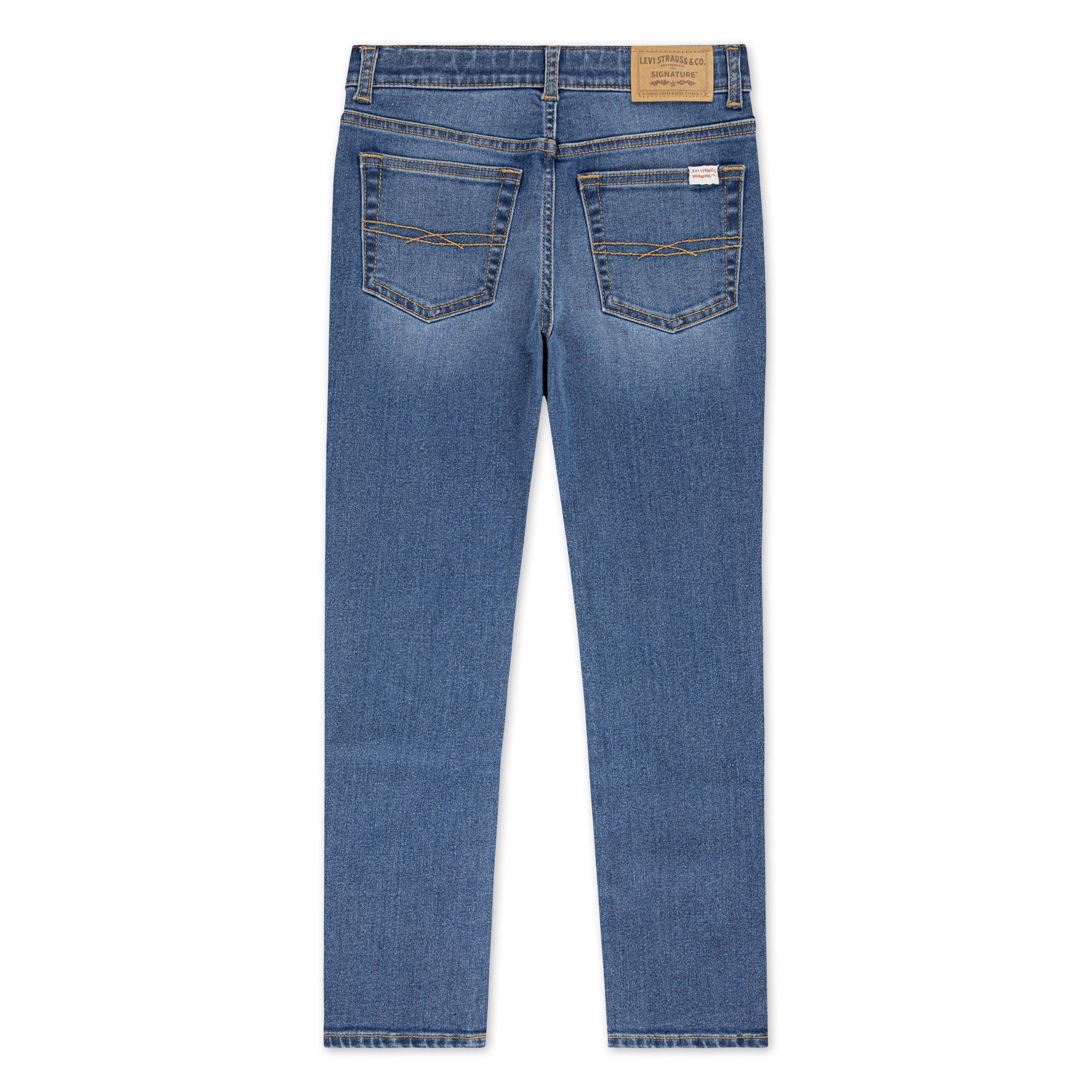 Levi Strauss Signature Girls Embroidered Star Straight Jeans, Sizes 5-18