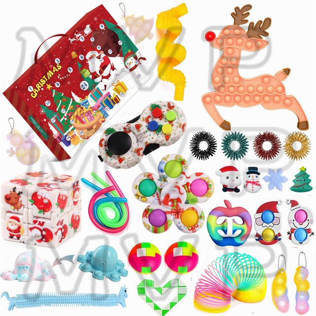 TheFound Press Type Decompression Toy Kit Christmas Fingertip Sensory Toys