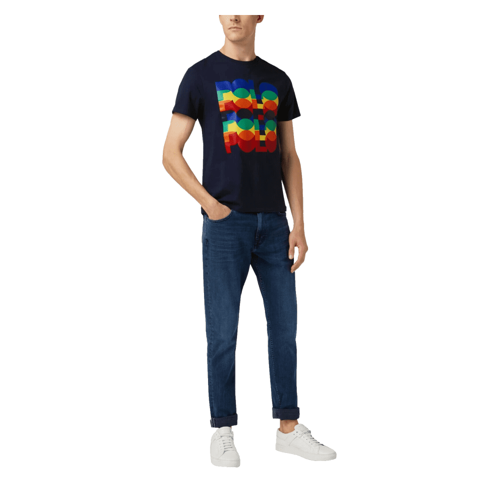 Tシャツ・カットソー Ralph Lauren SLIM FIT SPORT SHIRT (710 929345 002 NAVY) Men's Navy T Shirts | Ralph Lauren