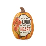 Way To Celebrate Harvest Trust In The Lord Pumpkin 11” Tall