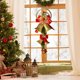 thumbnail image 4 of Adorno colgante de campanas de Navidad | Acento decorativo de lazo de Papá Noel de PVC | Decoración festiva del árbol de Navidad | Oro, Rojo, Plata | 1 Pieza | 12,2 x 5,5 pulgadas, 4 of 6
