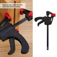 thumbnail image 3 of Agiferg 2pc 91mm Wood Working Bar F Clamp Clamps Grip Ratchet Quick Release Fixed, 3 of 9