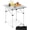 Silver, variant on BarefHaven Outdoor Folding Camping Table, Portable Aluminum Roll Up Table with Snap-Together Design, Carrying Bag, 4-Person Lightweight Folding Square Table for Picnic, BBQ, Tailgating
