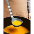 thumbnail image 3 of Kiibsot Pack of 2 Ladle Spoon, Silicone Large Spoon for Soup, Non Stick Kitchen Utensils with High Heat Resistant,BPA Free Perfect Kitchen Tools for Cooking, Stirring,Serving Soups, 3 of 6