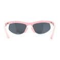 thumbnail image 4 of Unique Trendy 90s Sport Half Rim Plastic Fashion Sunglasses Light Pink - Black, 4 of 4