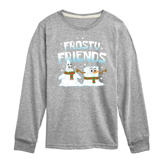 SpongeBob SquarePants - Frosty Friends - Toddler And Youth Long Sleeve Graphic T-Shirt