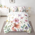 thumbnail image 2 of Feelyou Dreamy Flower Elf Bedding Comforter Set 7pcs for Kids, Rustic Groovy Floral King Bedding Sets, Fairy Tale Princess Reversible Bed Sheets, Breathable Home Decor, 2 of 8