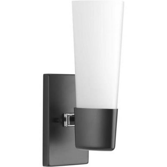 Progress Lighting P300061-031 100W Zura Medium Bath Bracket One Light Bath, Black