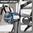 thumbnail image 6 of ZIATUBLE Marble Stripes Paper Towel Dispenser Camping Paper Storage Bag Dustproof Paper Towel Storage Organizer Hanging Washable Traveling Toilet Paper Roll Bag Home Decor, 6 of 7