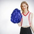 thumbnail image 4 of D-GROEE Cheerleading Pom Poms with Straight Handle, PET Pom Poms Hand Flowers Cheerleader Pompoms for Sports Cheers Ball Dance Fancy Dress Night Party, 4 of 6