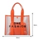 thumbnail image 5 of Bolsa de hombro para mujer Bolsas de viaje transparentes de PVC de moda con billetera (naranja) Hugtrwg Para Estrenar, 5 of 9