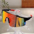 thumbnail image 2 of KAMMPT Gafas de sol deportivas de gran tamaño para hombre 2024, nuevas gafas de esquí al aire libre con espejo punk, modernas gafas de sol redondas envueltas anti-UV para montar a caballo, 2 of 5