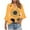 Yellow Plus Size Blouse for Women_x, variant on CYMMPU Summer Fashion Shirts 3/4 Sleeve Spring Tops Blouses for Women Dressy Casual Tunic Tops Loose Fit V Neck Flower Printed Flare Hem Hide Belly Tops to Wear with Leggings T-Shirts S