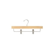 SSWBasics 14 inch Natural Wood Skirt and Pants Hangers - Case of 50