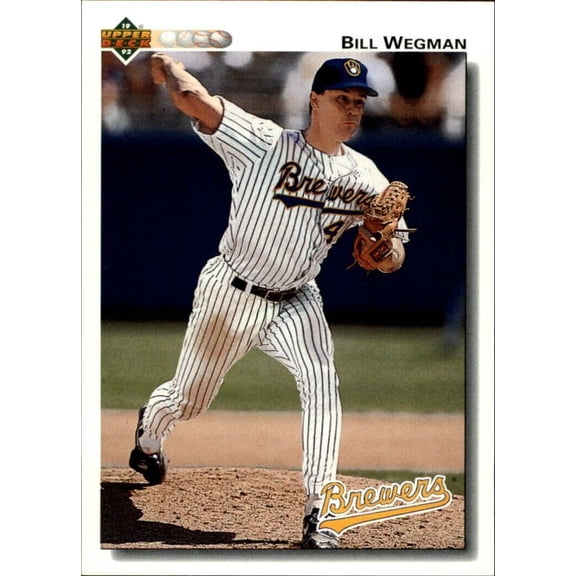 Bill Wegman 1992 Upper Deck MLB #612 Baseball Card Milwaukee Brewers