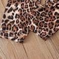 thumbnail image 6 of Tfken Outfits Sets For Children Girls Cute Off Shoulder Sleeveless Leopard Print Halter Pants Soft Black Outfits Sets Size 6-7 Years, 6 of 7