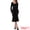 Black, variant on DARING DIVA Women's Cocktail Square Neck Contrast Binding Mermaid Dress S Black