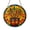 Acrylic 3.5 Inch, variant on Harvest Wheat Stained Glass Style Suncatcher Window Hanging Decor, Decorative Glass Art Panel with Golden Wheat and Fall Leaves, Round Decorative Sun Catcher Window Ornament Gift Idea