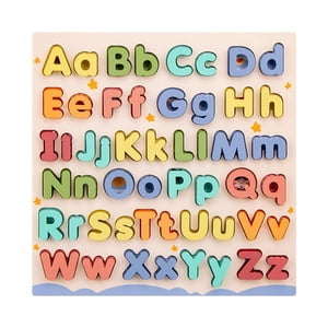Puzzle pédagogique en bois Cas supérieur et lettres minuscules Lettres d'apprentissage
