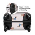 thumbnail image 6 of Uemuo Dachshund Dog Puppy Printed Washable Luggage Cover - Fashion Suitcase Protector Fits 18-32 Inch Luggage -X-Large, 6 of 9