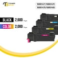 thumbnail image 2 of Toner Bank 4-Pack Compatible Toner for Xerox 106R01480 106R01477 106R01478 106R01479 Phaser 6140 6140N 6140DN Printer Replacement Toner Ink Office Supplies Black, Cyan, Magenta, Yellow, 2 of 7