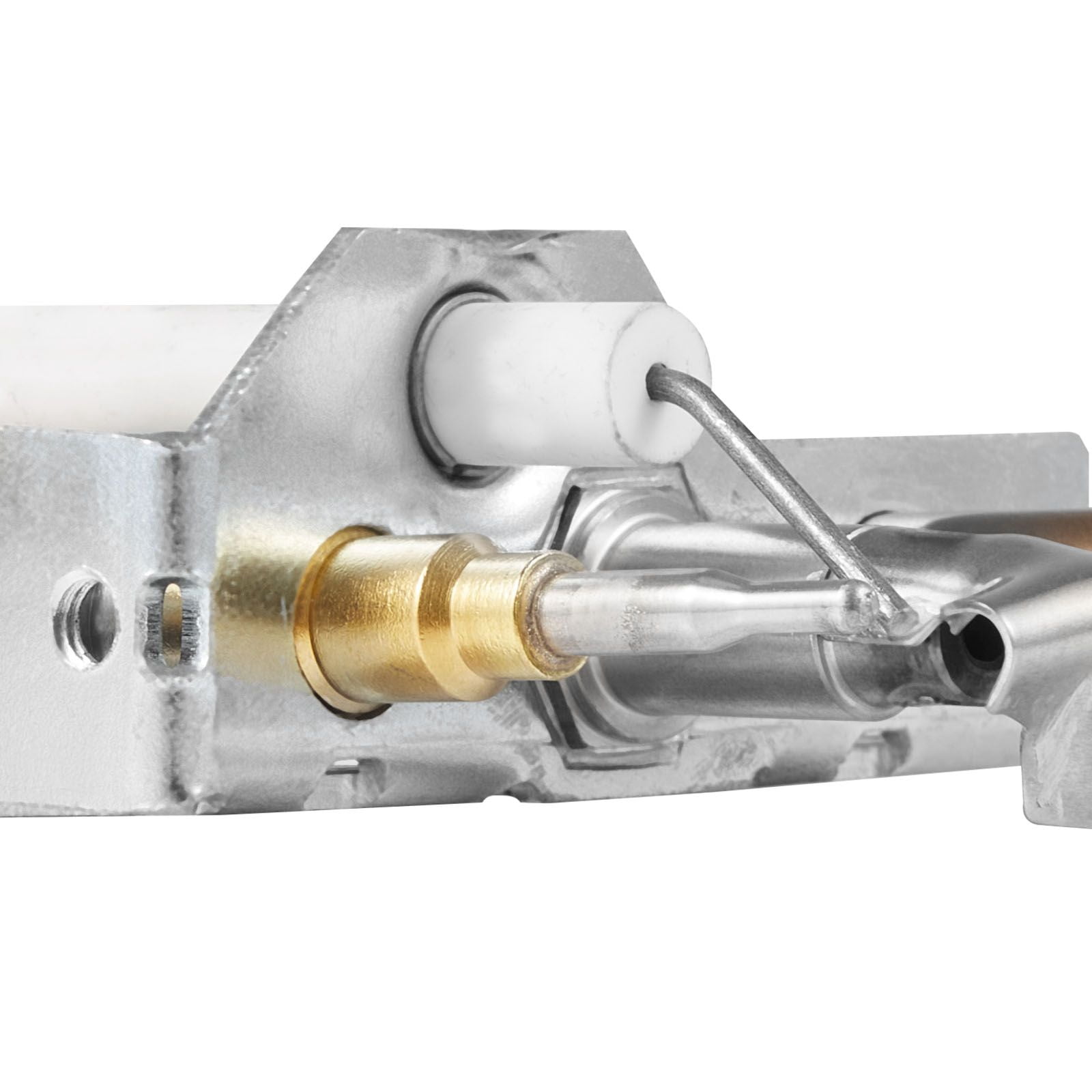 Natural Gas Fireplace Pilot Assembly, Two 24in Parts + 22in Ignitor + 16in Thermocouple, OEM Replacement Flame Monitoring for Gas Fireplace Heater