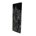 thumbnail image 1 of Tours de Ville Illustratives - Toile 16"x48 Pouces - Impression à la Demande, 1 of 5