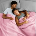 thumbnail image 3 of Bare Home Polar Fleece Cozy Bed Blanket - Hypoallergenic Premium Poly-Fiber Yarns, Thermal, Lightweight Blanket (King, Light Pink), 3 of 9