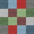 thumbnail image 1 of Ahgly Company Machine Washable Indoor Square Transitional Sepia Brown Area Rugs, 7' Square, 1 of 7