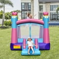 thumbnail image 4 of Gymax Inflatable Bounce House 3-in-1 Princess Theme Inflatable Castle w/ 750W Blower, 4 of 9