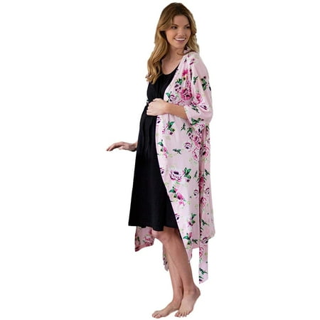 

3 in 1 Maternity Labor Delivery Nursing Hospital Birthing Gown & Matching Robe Delivery Robe Maternity Robe Maternity Gown Hospital Gown Maternity Women Gown