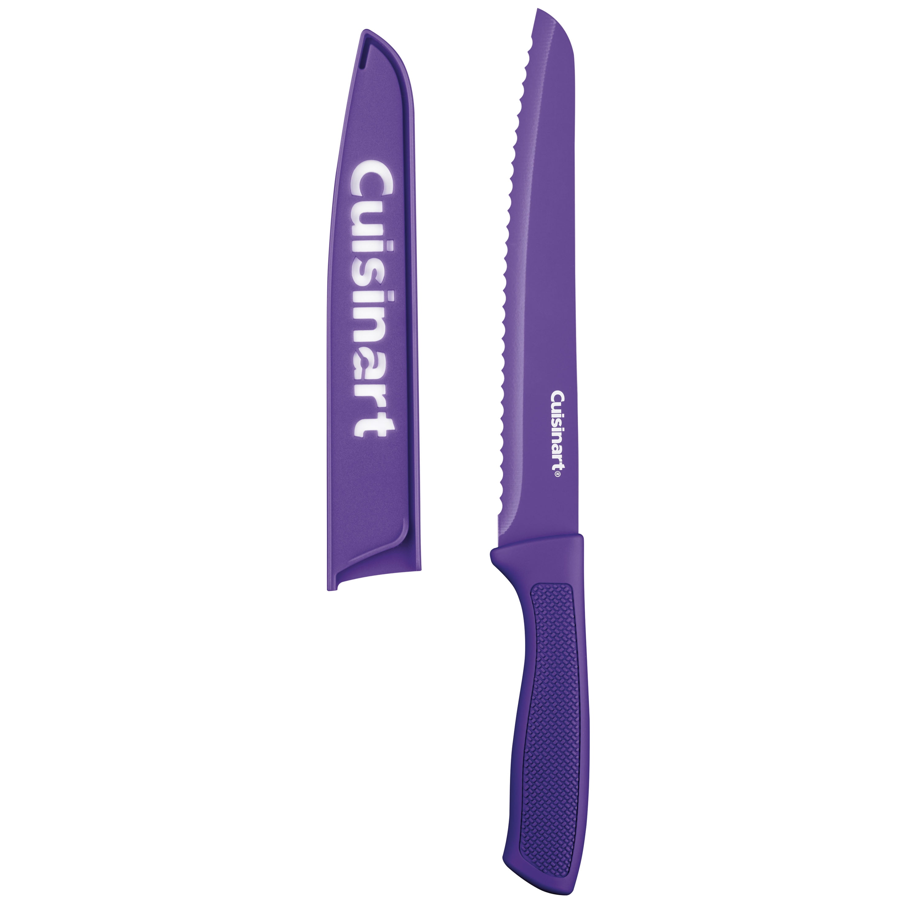 Cuisinart 12-Piece Ceramic Coated Color Knife Set with Blade Guards -  Includes Chef, Slicing, Bread, Santoku, Utility, Paring Knives - Multiple  Colors in the Cutlery department at