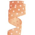 thumbnail image 2 of Clearance NANDIYNZHI Plain Polka Dot Ribbon Spring Fresh Imitation Linen Ribbon Gift Flower Packaging Diy Ribbon A, 2 of 2