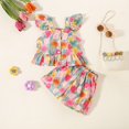 thumbnail image 2 of LUOGENLI Little Girl Outfits Size 9/10 Girls Toddler Summer Casual Sleeveless Prints Dress Dance Party Dresses Holiday Beach Clothes Girl Summer Outfits Size 8-10 Under 20 2-3 Years, 2 of 8