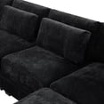 thumbnail image 6 of Christopher Knight Home Modern 7-Piece Modular Sectional Sofa with Ottoman and Pillow Back, Black, 6 of 12