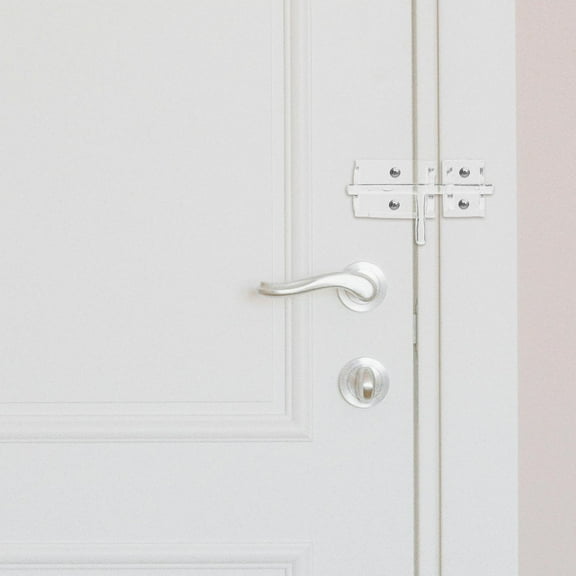 MLINS Clear Acrylic Cabinet Latch Self-Adhesive Door Lock Transparent Hasp Buckle Easy to Install No Tools Needed