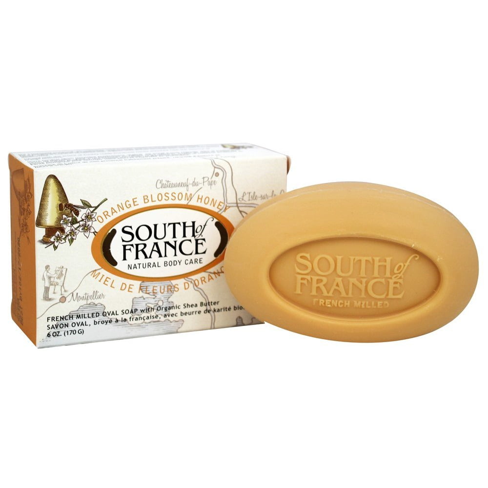 South of France French Milled Vegetable Bar Soap Orange Blossom Honey